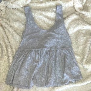 Grey tank top blouse